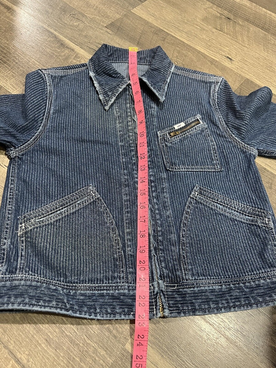 Lee 91b Small Womens Hickory Cord Denim Jacket Orginal