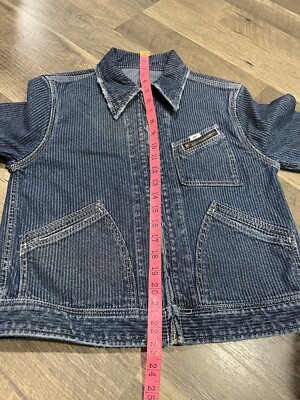 Lee 91b Small Womens Hickory Cord Denim Jacket Orginal Sample | eBay