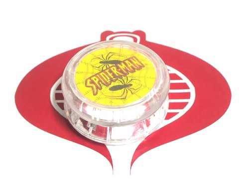 Spider-Man Yo-Yo Yoyo Clear Yellow Marvel 2000  - Picture 1 of 2