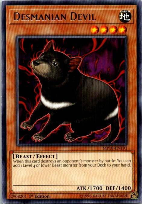 Desmanian Devil MP18-EN191 Yu-Gi-Oh! Card NM 1st Edition