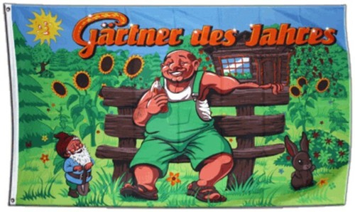 Fahne Gärtner des Jahres Flagge Schrebergarten Hissflagge 90x150cm eBay