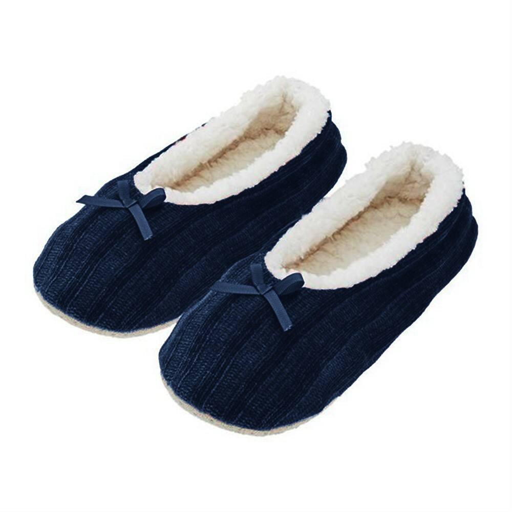 Womens Knitte Slippers Round Toe Fluffy Slippers Anti Slipping