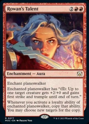 MTG Rowan's Talent - Foil NM-Mint Commander: March of the Machines 