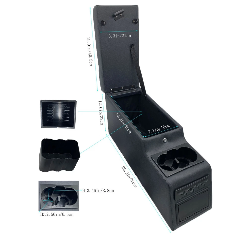 Console central para Jeep CJ-5 1976-1983, CJ-7 1976-1986, Wrangler YJ 1987-1995 - Imagem 2 de 4