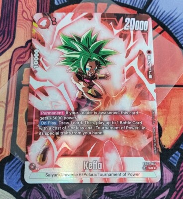 Kefla SR FB02-013 Secret Rare Alternate Art Dragon Ball Fusion
