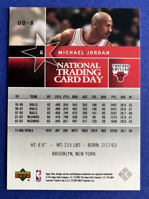Michael Jordan 2004 Upper Deck NATIONAL TRADING CARD DAY #UD-8
