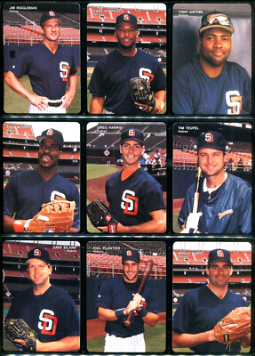 1993 Mothers Cookies SAN DIEGO PADRES Team Set TONY GWYNN FRED MCGRIFF SHEFFIELD