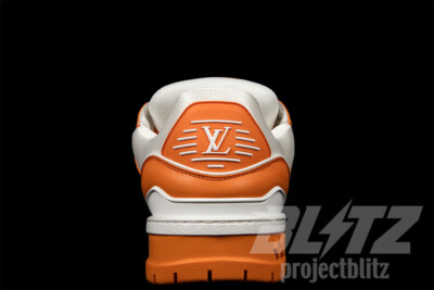 LOUIS VUITTON LV TRAINER MAXI SNEAKER ORANGE WHITE VIRGIL LOUIS VUITTON LV TRAINER MAXI SNEAKER ORANGE WHITE VIRGIL