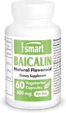 Supersmart - 90% Baicalin 500mg per Day (Scutellaria Baicalensis) 60 Capsules