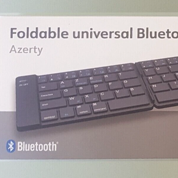 Mini Clavier Bluetooth AZERTY, pliable, Android, iOS et Windows - Photo 2/4