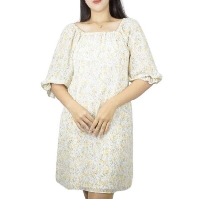 knee length dresses for ladies Monni Yellow Maxi Dress - US 14 main image 0