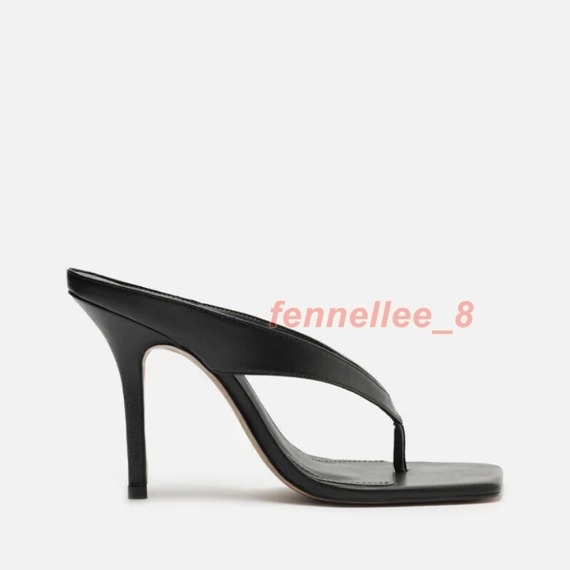 PANTOFOLA D’ORO Ciabatte estive donna punta quadrata tacco alto infradito decolte sandali