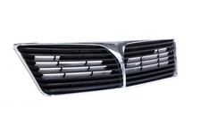 Chrome Grille Wblack Insert Assembly Replacement Fit 02-03 Mitsubishi Lancer