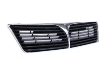Chrome Grille w/Black Insert Assembly Replacement Fit 02-03 Mitsubishi Lancer