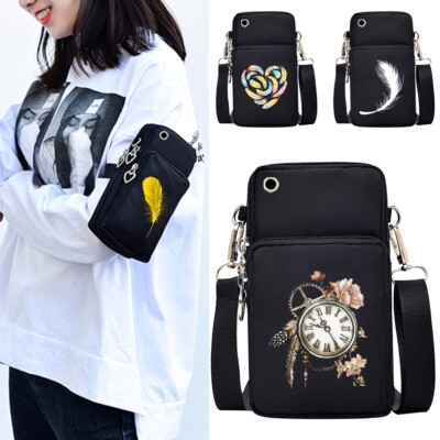 Mode Damen Crossbody Handy Schultertasche Gürteltasche Geldbörse Etui Brieftasche