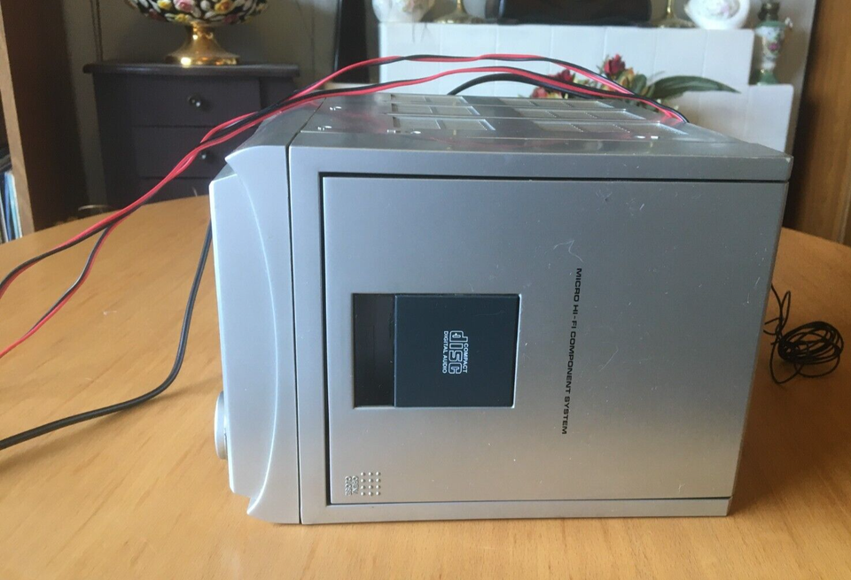 VINT. MICRO HIFI COMPONENT SYSTEM CD/RADIO/CASSTTE PLAYER WITH SPEAKERS BY ASDA eBay
