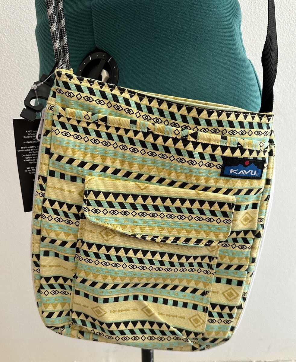 NEW w/tag! KAVU Sidewinder Crossbody W/Adjustable Rope Strap Gold