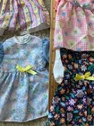 Handmade Knitted Sewn Vintage Doll 7" Dresses, Clothing Lot of 12 Various Sizes — photo 2
