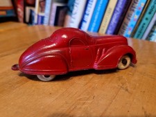 NICE  RED SUN RUBBER 1936 SUPERCHARGED COUPE CAR