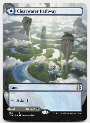 Clearwater Pathway (Borderless) Zendikar Rising Regular