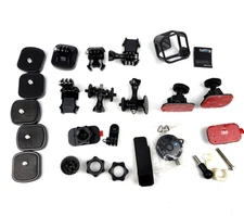 25 Pieces LOT of GoPro GRAB BAG Accessories Spare Parts Mounts Tripod Adapters
