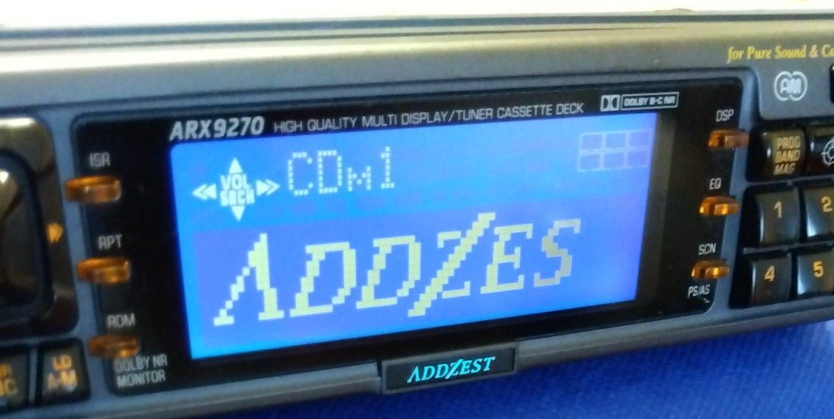 Clarion ADDZEST ARX9270 Cassette Deck Tuner Multi Display Car