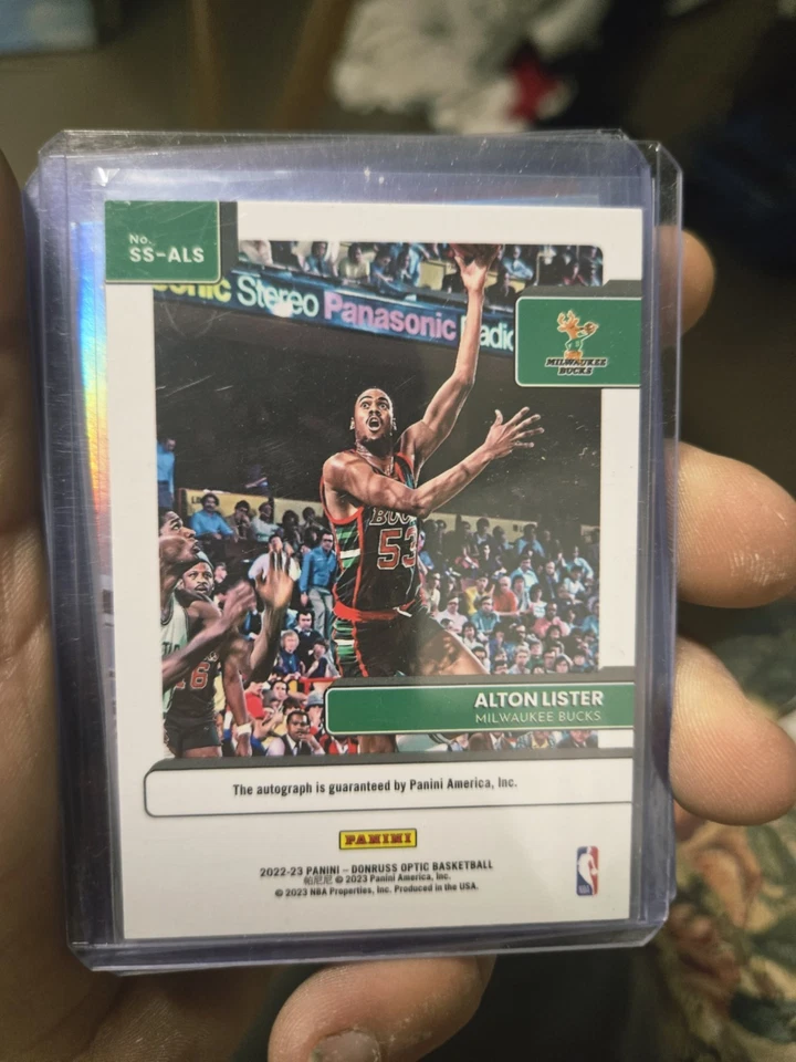 2022-23 Panini Donruss Optic Signature Series Auto Alton Lister #SS-ALS Bucks - Image 2 of 2