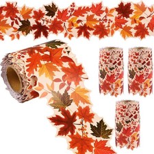 99 Feet Thanksgiving Bulletin Board Border Fall Autumn Leaves Bulletin Board ...