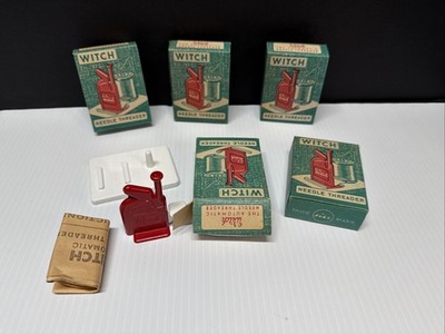 Witch The Automatic Needle Threader w/ lnstructions Germany Lot Of 5 Vintage