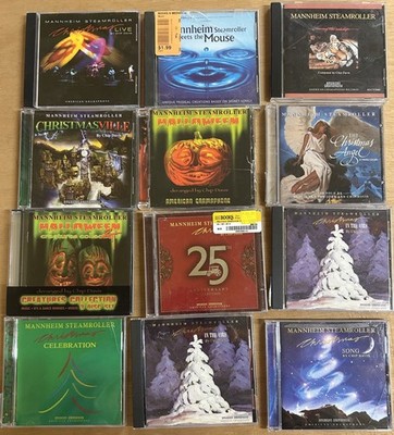 Lot of 12 - MAN STEAM CDS - ACTUAL TITLES IN PICTURE