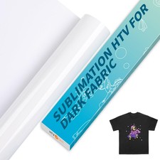 HTVRONT Sublimation HTV for Dark/Light Fabric - Matte Sublimation Vinyl 12" X...