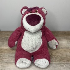 Genuine Authentic Disney Store Lotso Huggin Bear Plush 15" Toy Story 3 Stuffed