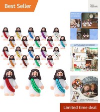 Multicolor Mini Jesus Figurines 20 Pack - Whimsical Easter Decorations