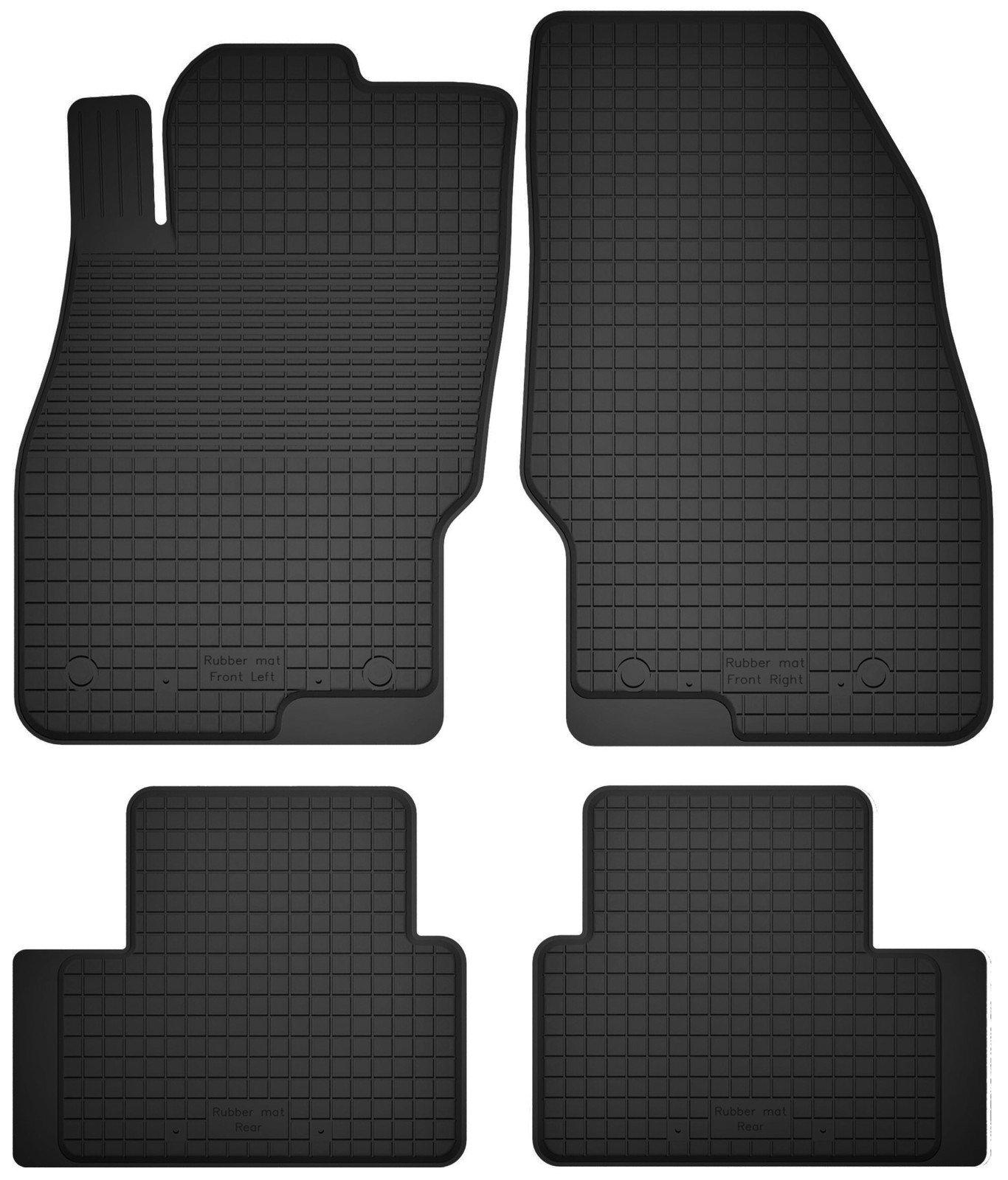 Alfombrillas de caucho Negras Mitsubishi Eclipse 2G 1995-1999 Set 4 piezas
