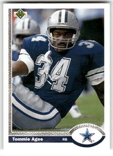 Tommie Agee 1991 Upper Deck Football Excellent