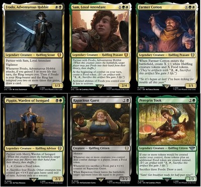 Frodo, Adventurous Hobbit   Sam, Loyal Attendant Commander Deck - EDH - MTG NM
