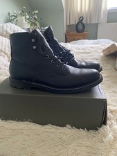 Mens Timberland Black Leather Boots Size 10.5