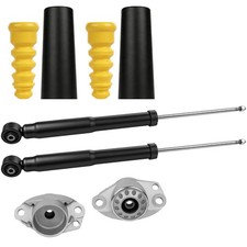 2x STOßDÄMPFER +DOMLAGER +PROTECTION-KIT HINTEN FÜR AUDI A1 8X VW FOX POLO 9N 6R