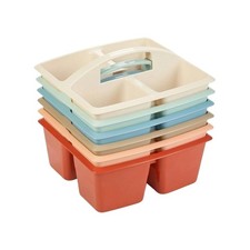 Panier de Rangement à Compartiments En Plastique Organisateur avec Poignée