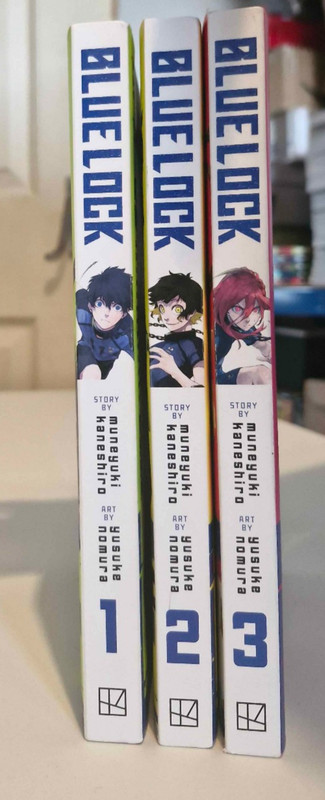 BLUE LOCK VOL 1-3 Set English Manga 3 Books