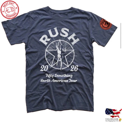 Rush Fifty Something North American Tour 2026 Vintage Band Shirt