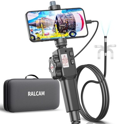 3.3FT Two-Way Articulating Borescope Endoscope Camera with Light for Automotive