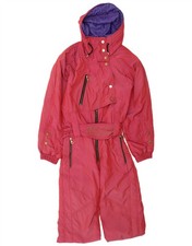 Belfe  Belfe Womens Graphic Hooded Ski Jumpsuit UK 14 Medium Pink DJ01
