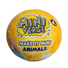 Mga'S Miniverse Make It Mini Animals Series 2 Toy Blind Capsule 1 Set Yellow