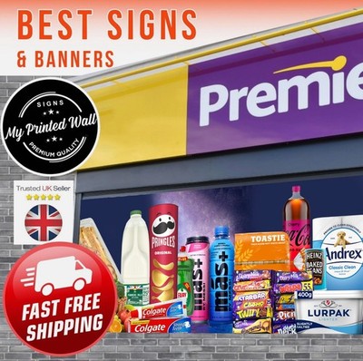 Shop Window Vinyl Graphics, Food Sign, Product Display,  Convenience, NO ALCOHOL