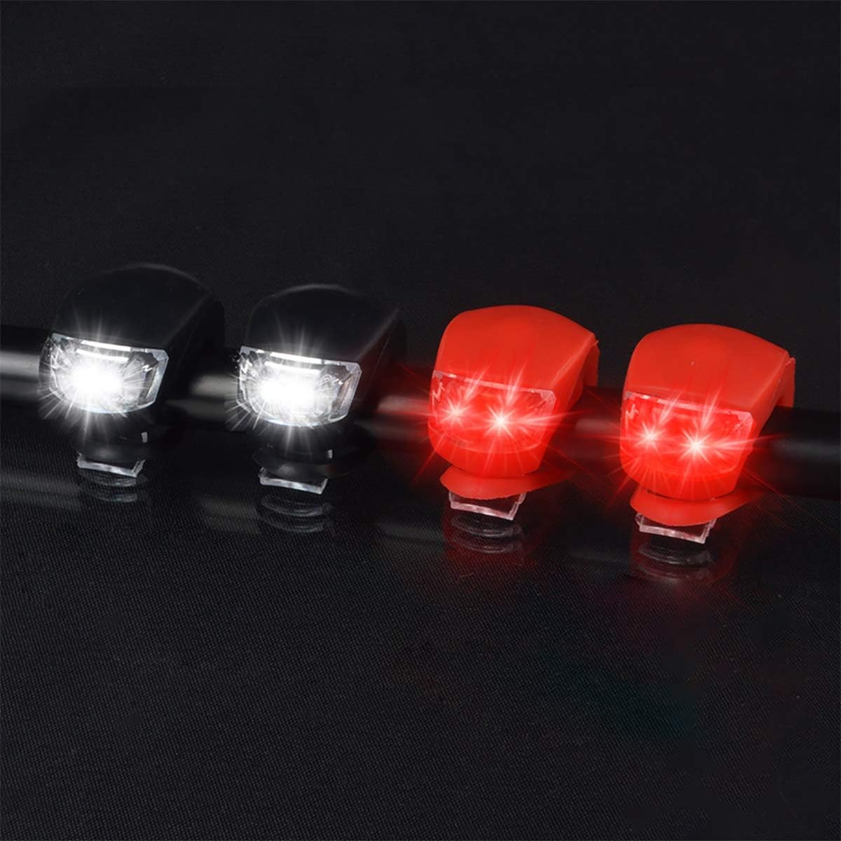 Bicycle Light Front and Rear Silicone LED Bike Light Set - Bike Headlight and Ta