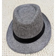 Mens Gray Fedora