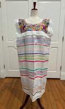 Paloma Embroidered Tunic/Dress, Hand Loom Fabric.