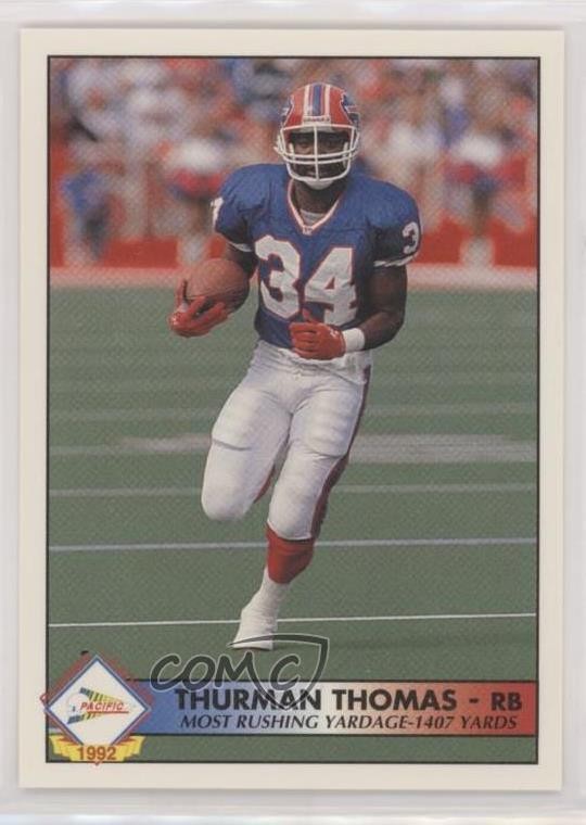 1992 Pacific Team Statistical Leaders Thurman Thomas Gaston Green #29 HOF 0a2