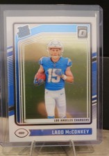 LADD MCCONKEY 2024 DONRUSS OPTIC RATED ROOKIE HOLO PRIZM RC LOS ANGELES CHARGERS